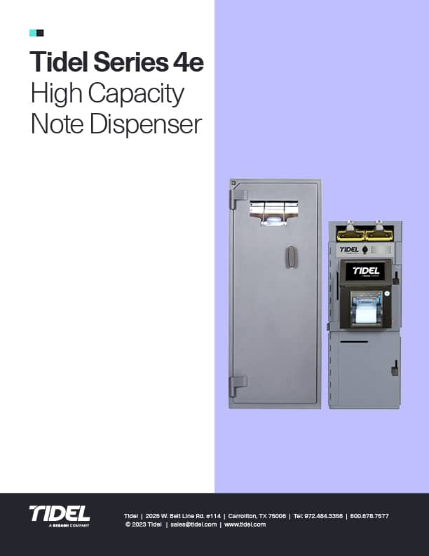 Tidel Series 4e High Capacity Note Dispenser PDF