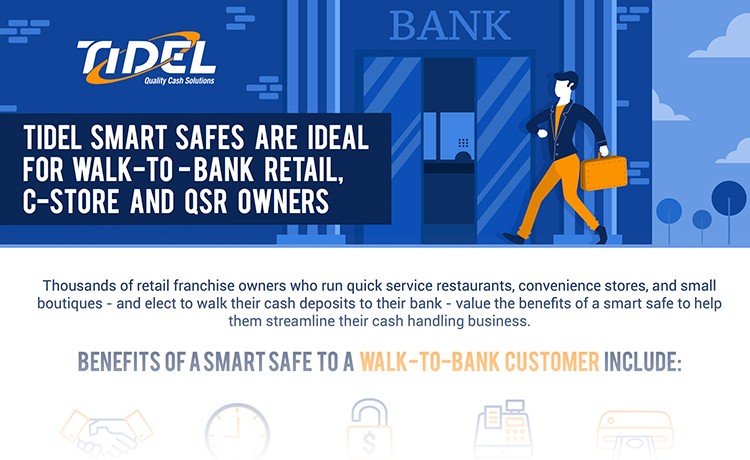 Tidel Provides Secure Cash Automation for Walk to Bank Customers